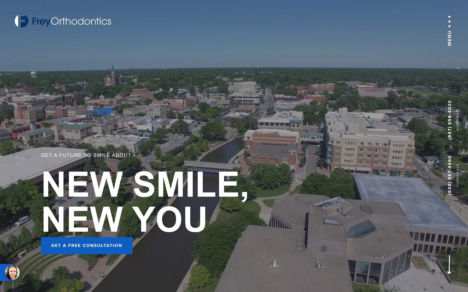 The Screenshot of Frey Orthodontics Website