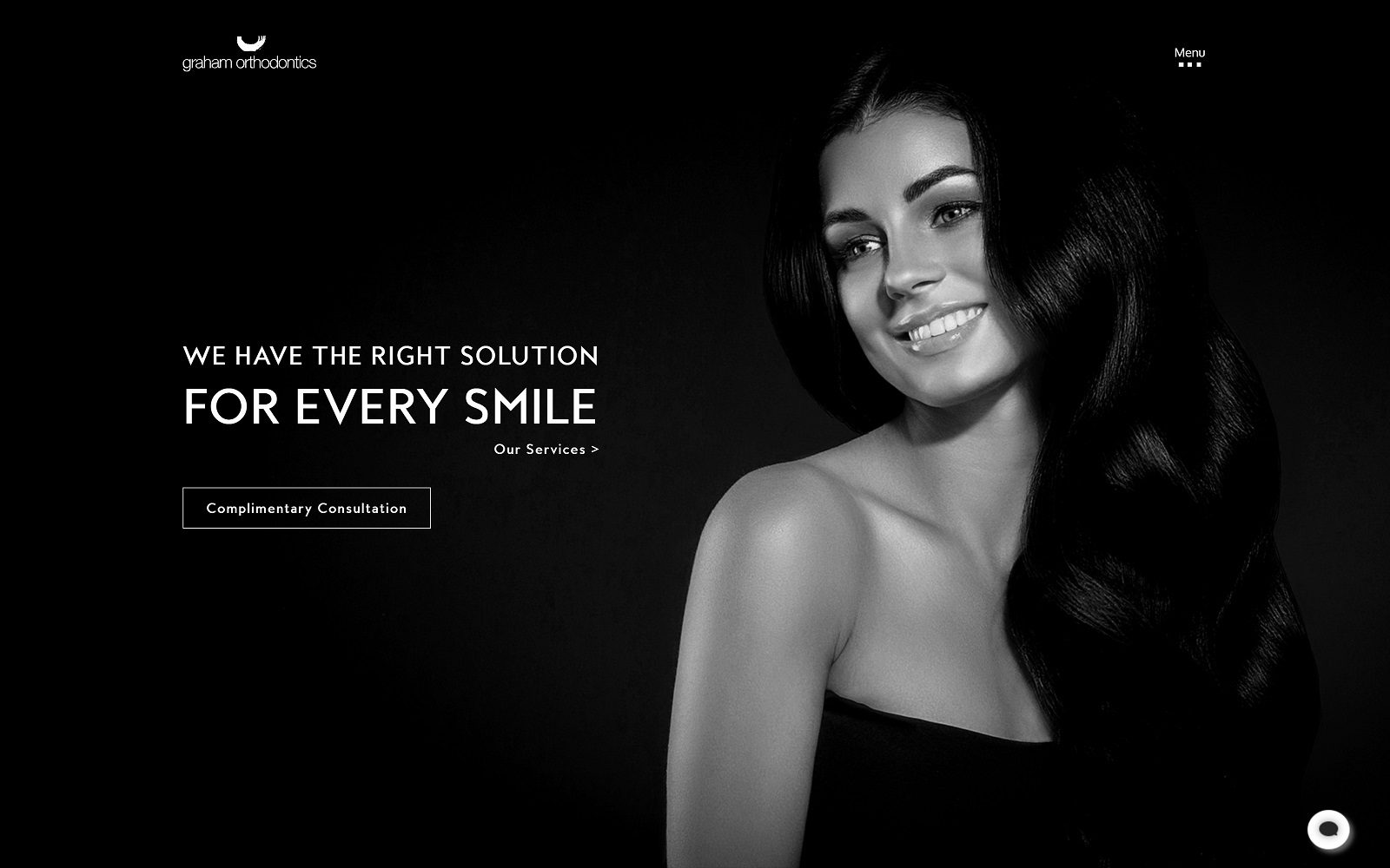 Website homepage screenshot of grahamortho.com