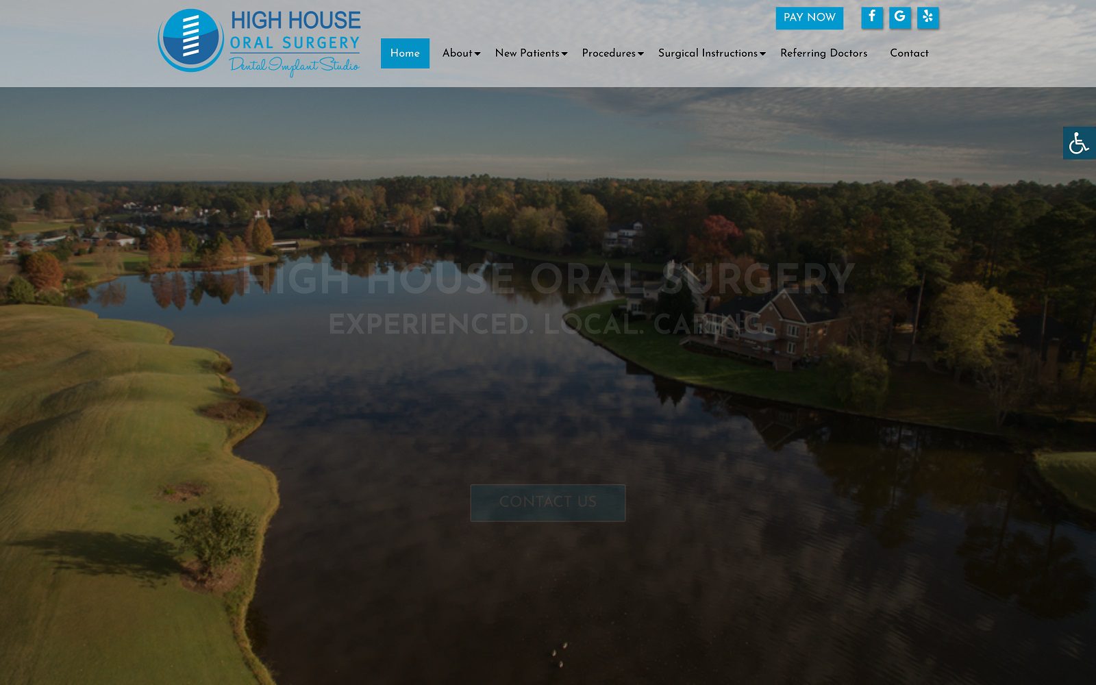 The Screenshot of High House Oral Surgery Dr. James Davies Website