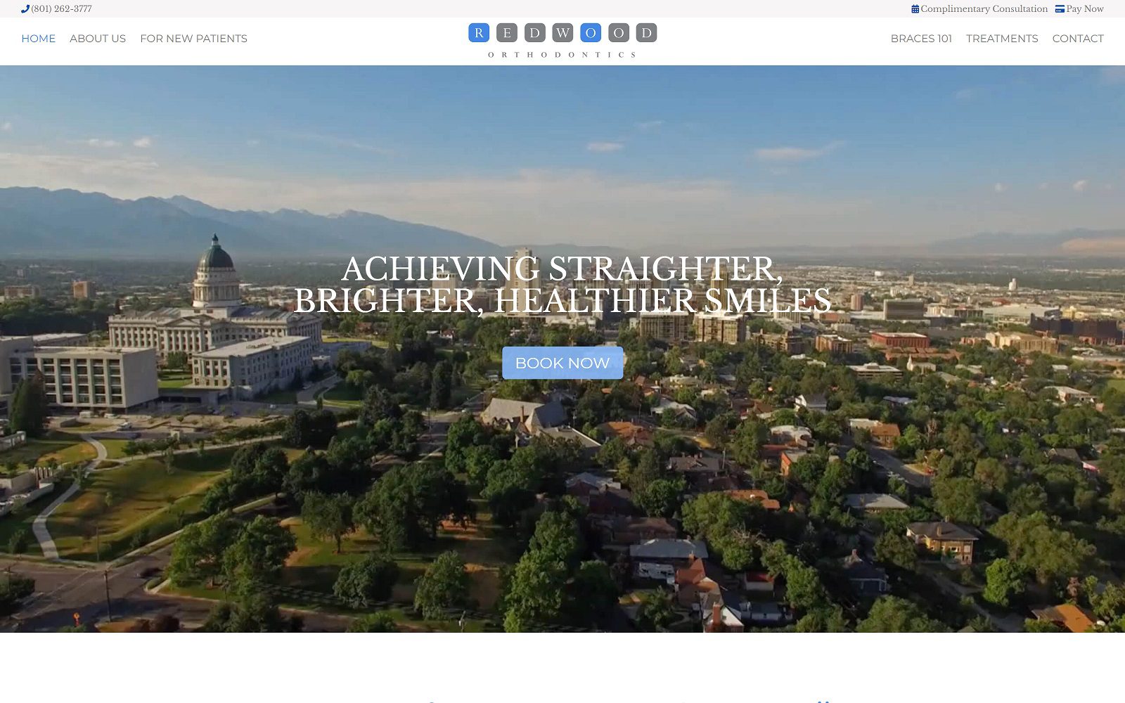 The Screenshot of Redwood Orthodontics redwoodorthodontics.com Website