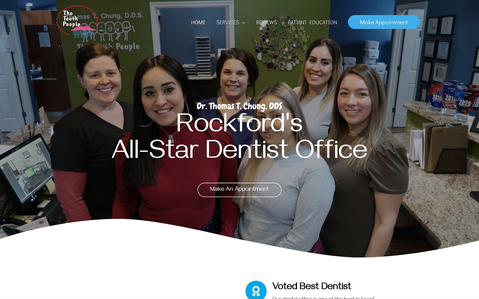 The Screenshot of The Teeth People Dr. Thomas Chung Website
