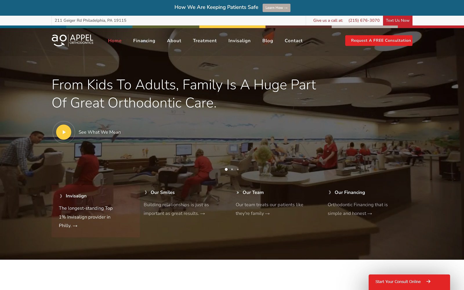 The Screenshot of Appel Orthodontics appelortho.com Website