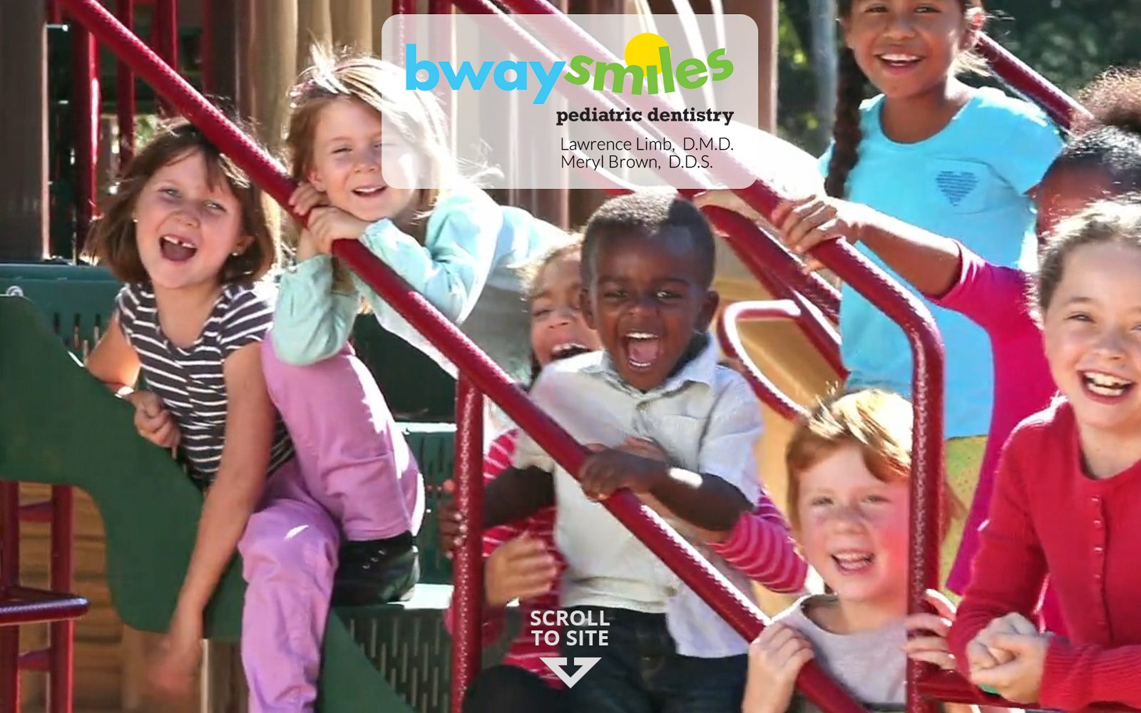 Website homepage screenshot of bwaysmiles.com