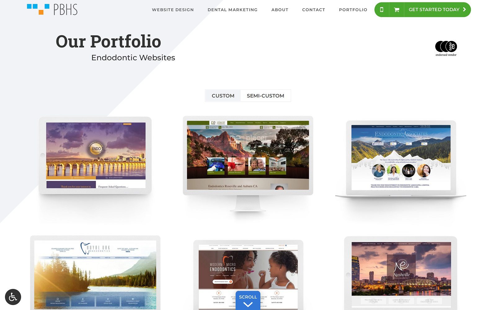 PBHS Dental Website Design