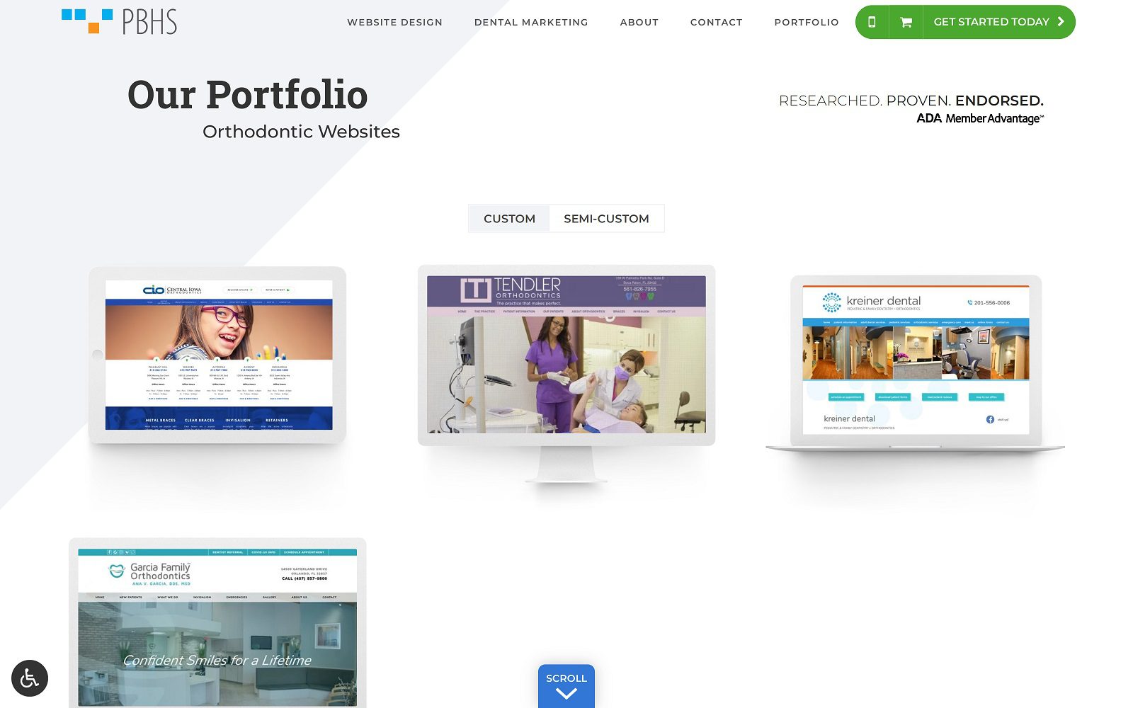 PBHS Dental Website Design 