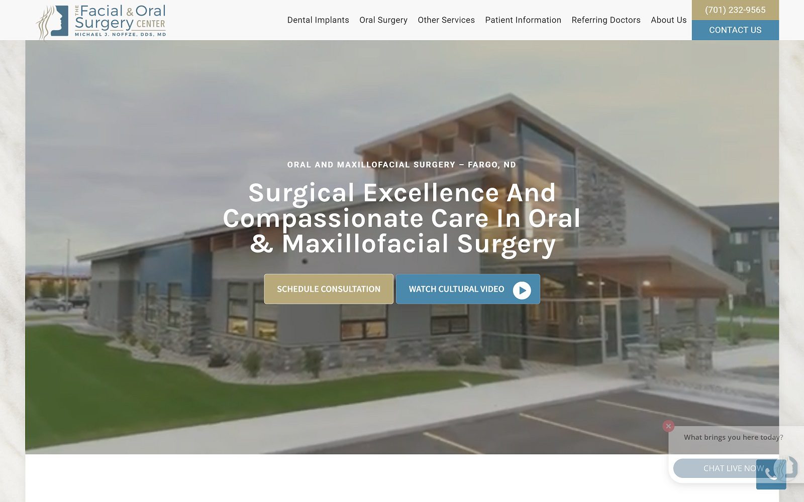 Website homepage screenshot of tfaosc.com