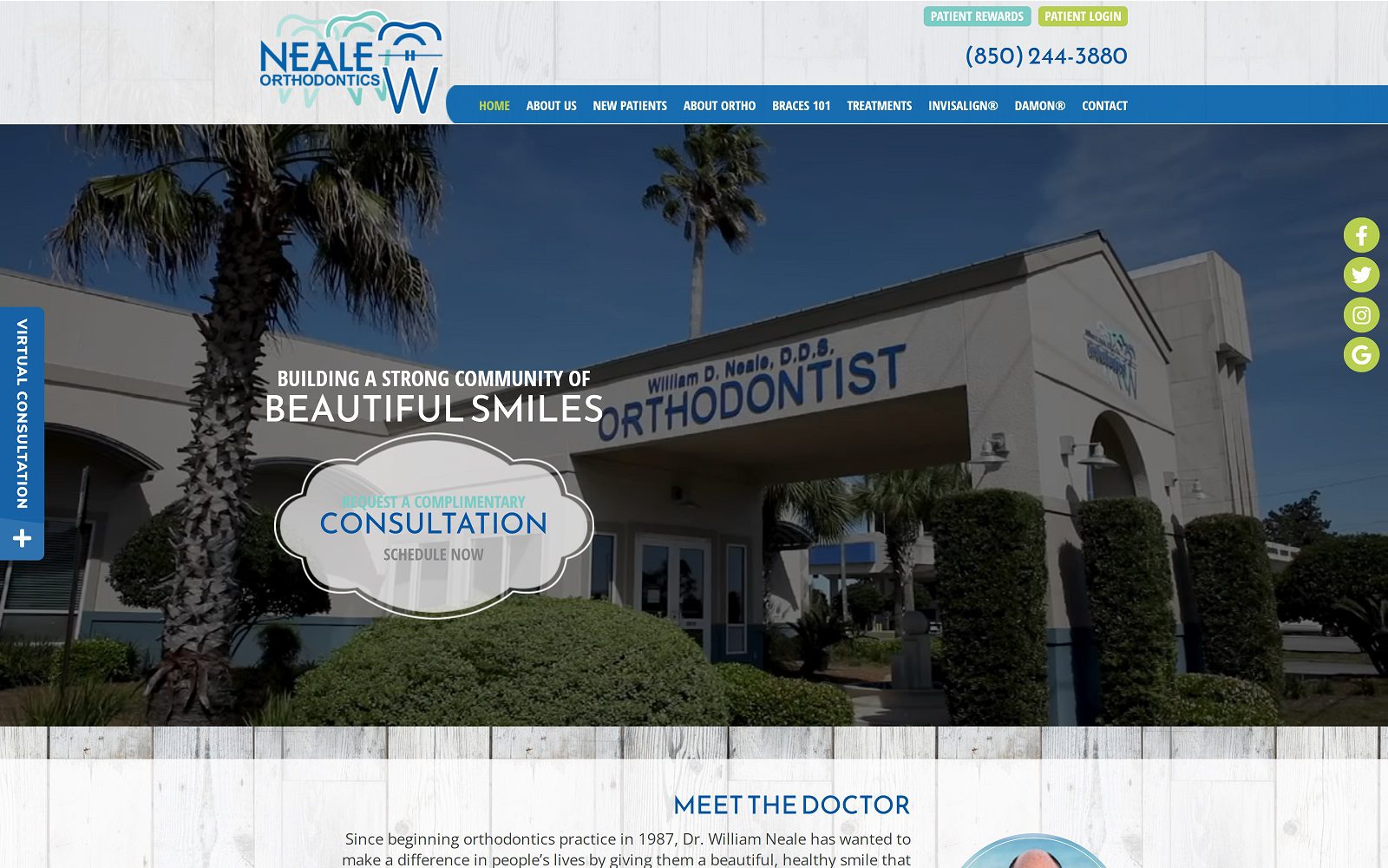 Website homepage screenshot of wiredbydrneale.com