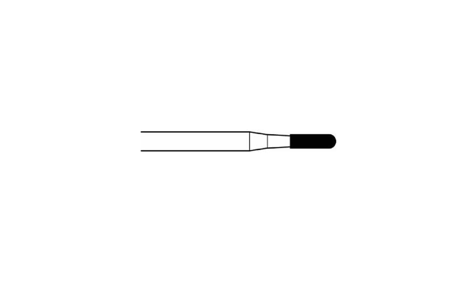Midwest® Once™ Sterile Operative Carbide Burs – FG, 25/Pkg - Tapered Fissure, # 1556, 0.8 mm Diameter