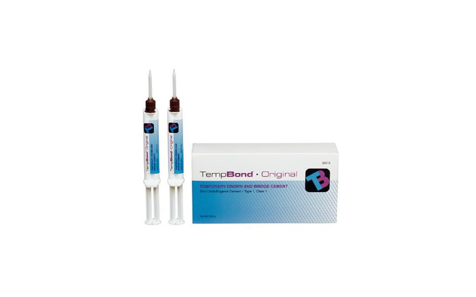 TempBond®Temporary Crown and Bridge Cement, Original Automix Syringe (11.8 g), 2/Pkg with Tips