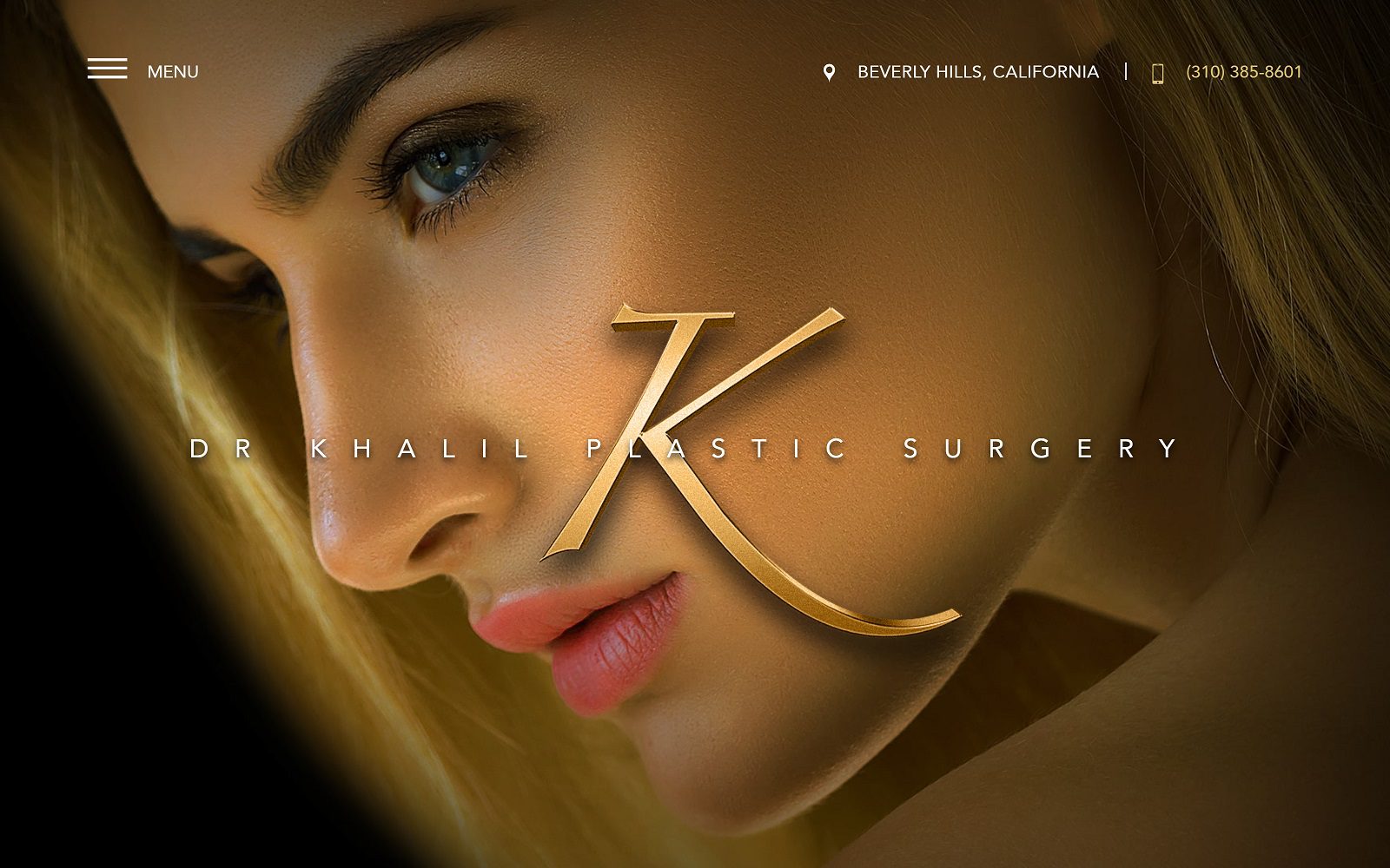 Website homepage screenshot of drkhalilmd.com