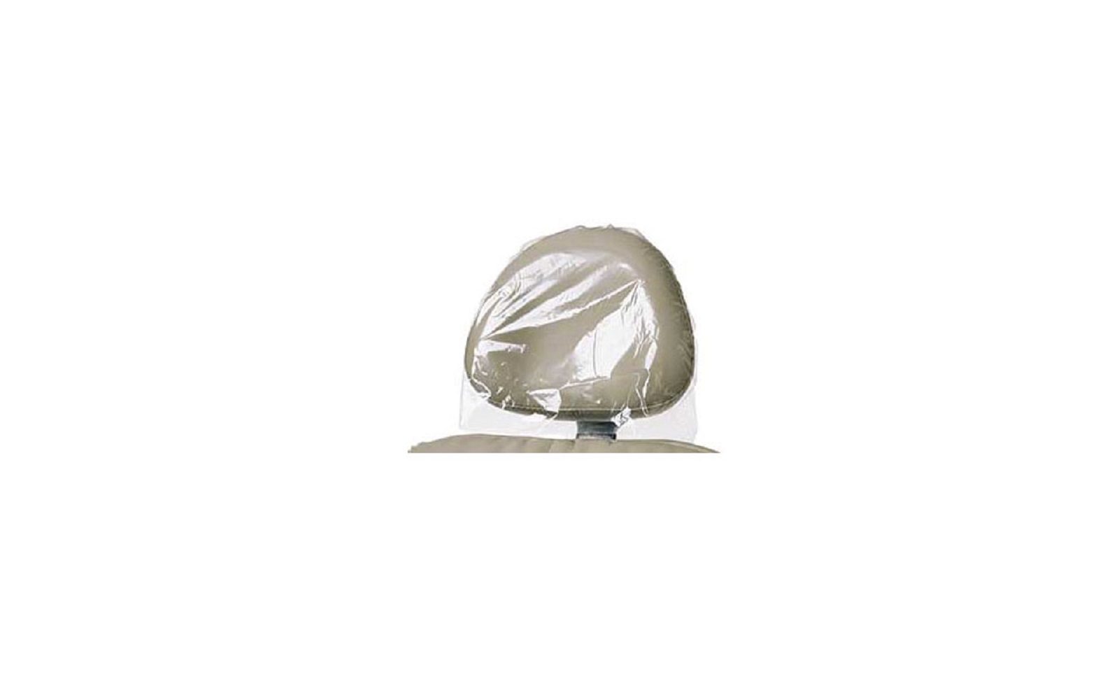 House Brand 9.5" L x 11" W Clear Plastic Headrest Covers, Box of 250. *Compare