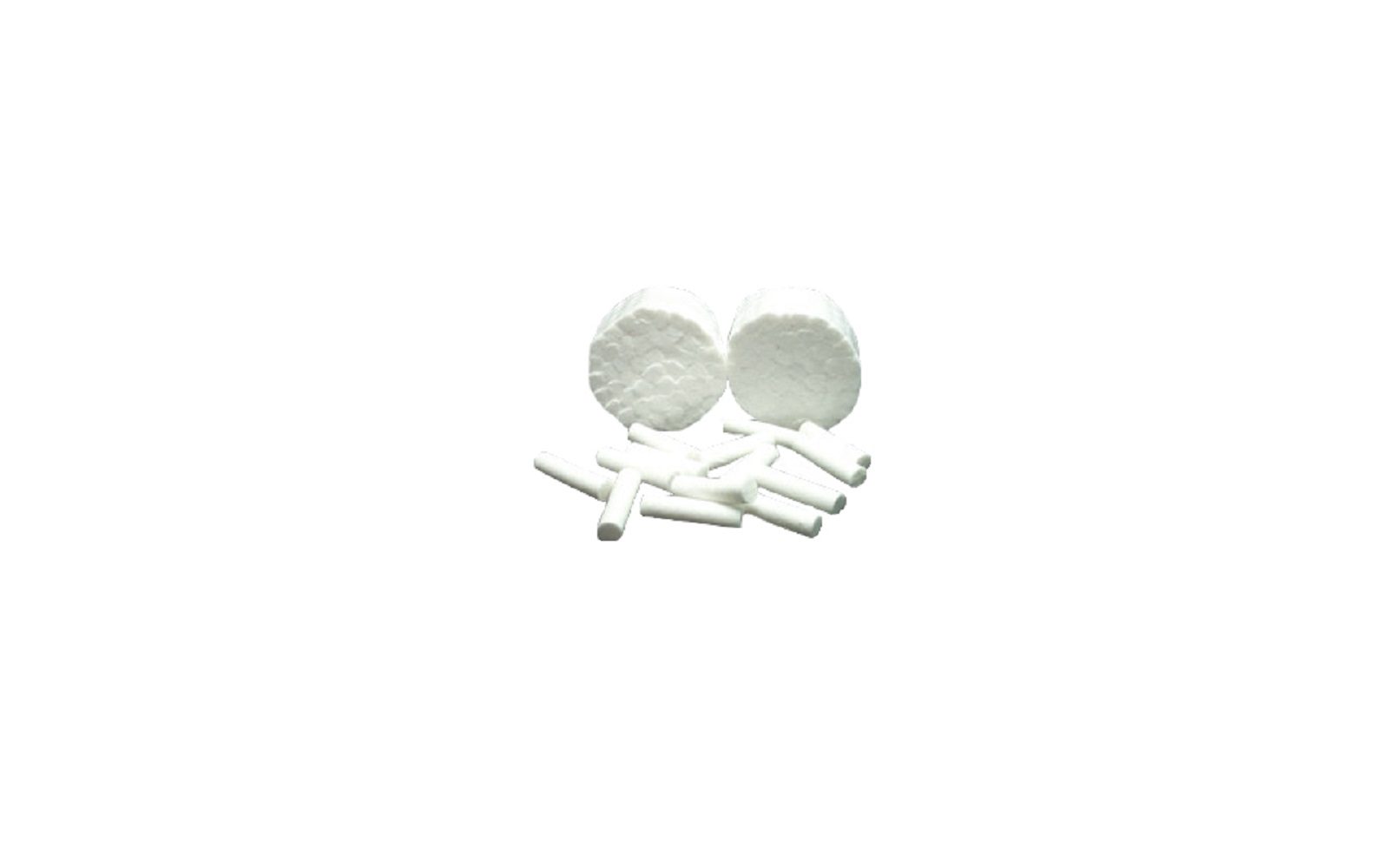 House Brand Plain Wrapped Cotton Rolls 1-1/2" x 3/8", #2 Medium, 2000/Box