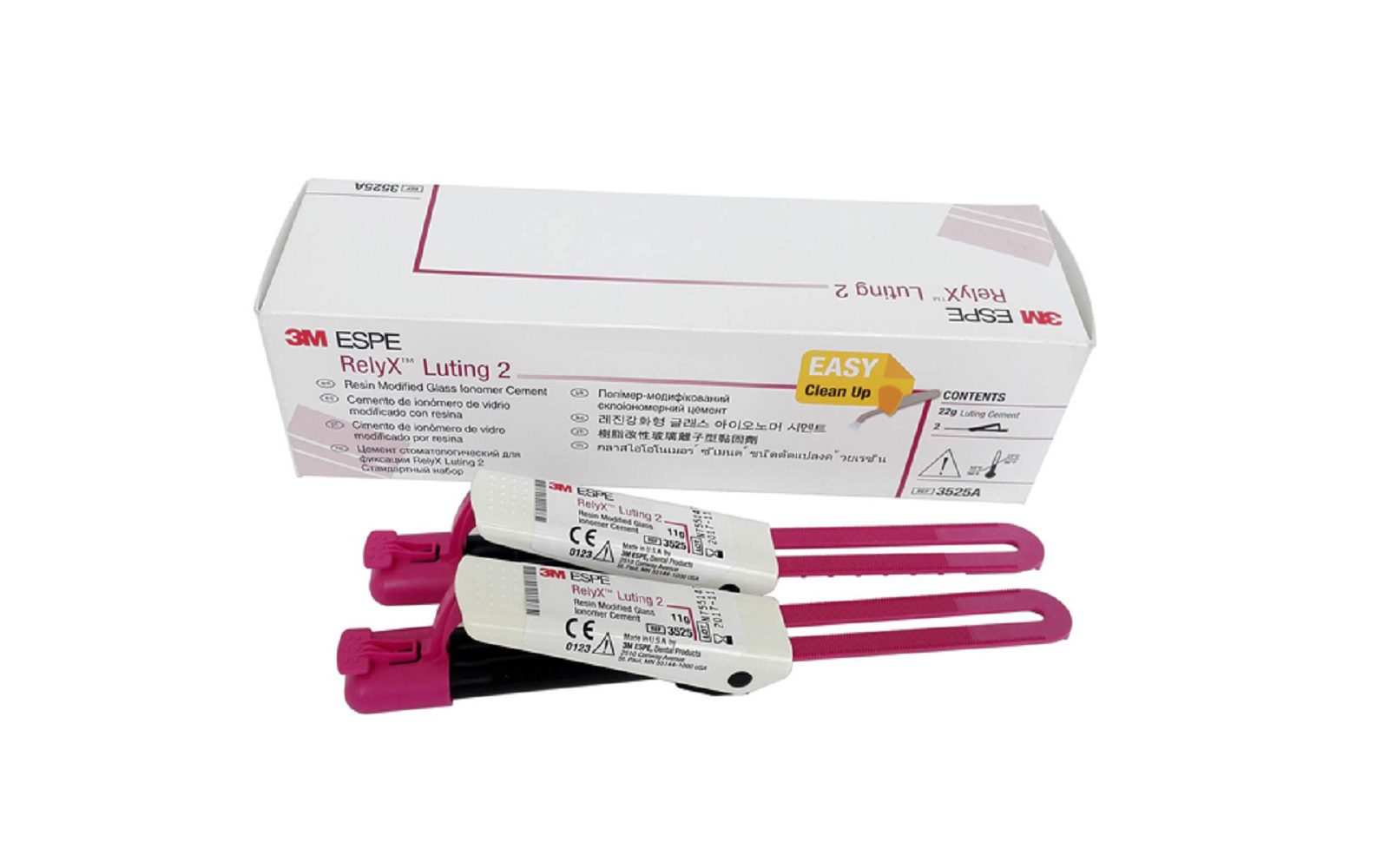 3M RelyX Luting 2 Cement. EXPORT PACKAGE, Refill: 2 - 11 gram Clicker