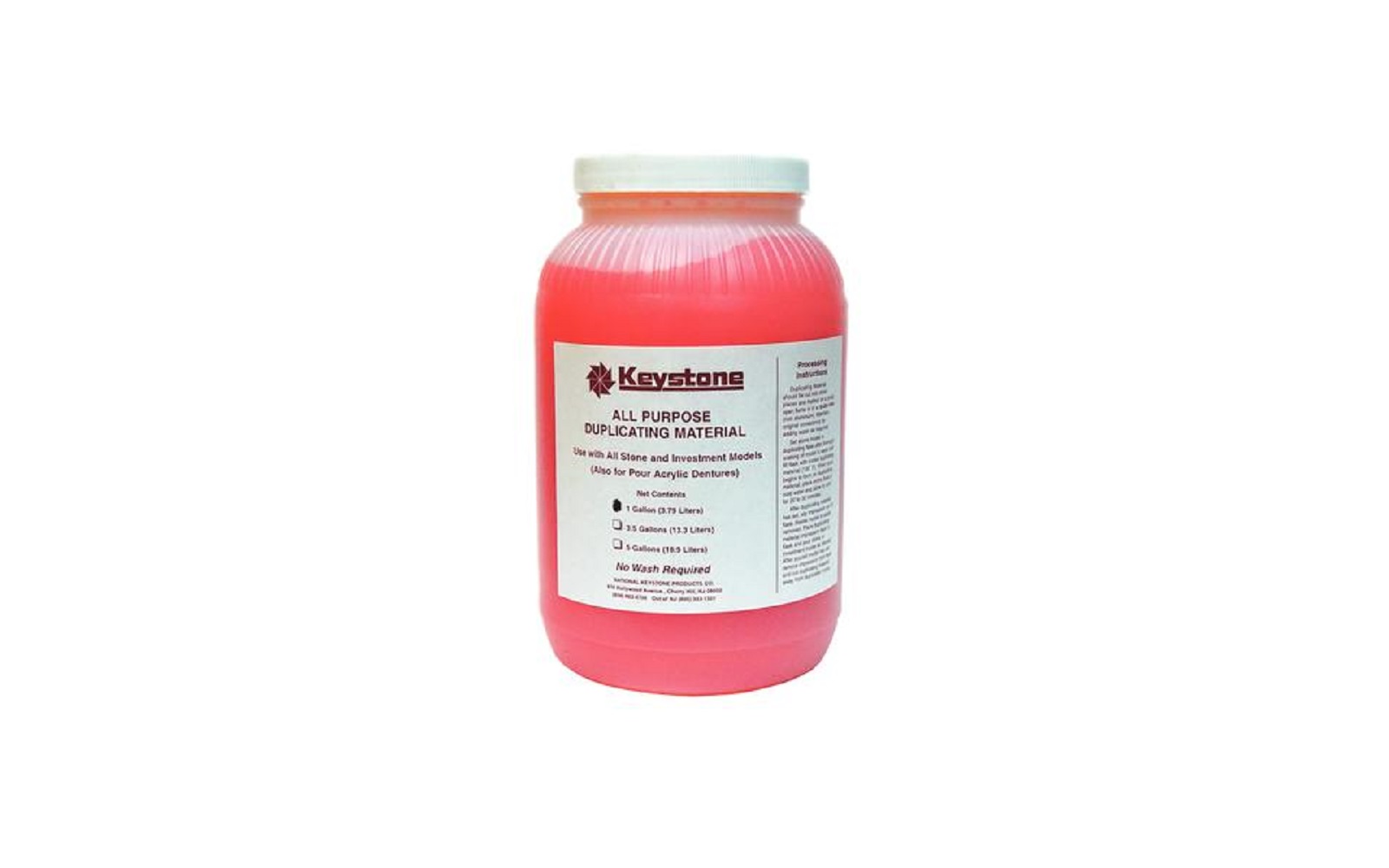 All-Purpose Duplicating Material – Reversible, Gallon Bottle