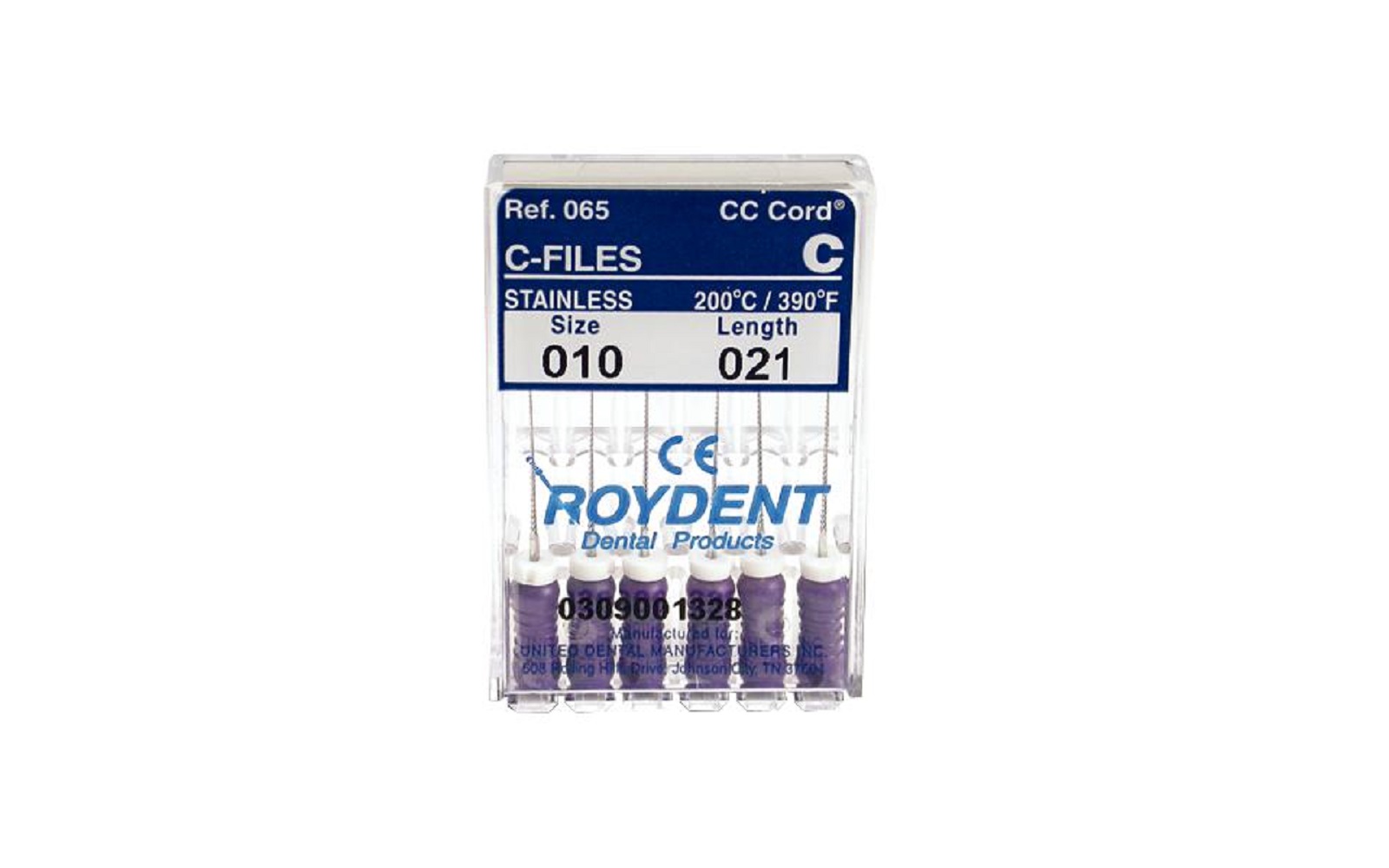 C-Files – Stainless Steel, 6/Pkg - Roydent Dental