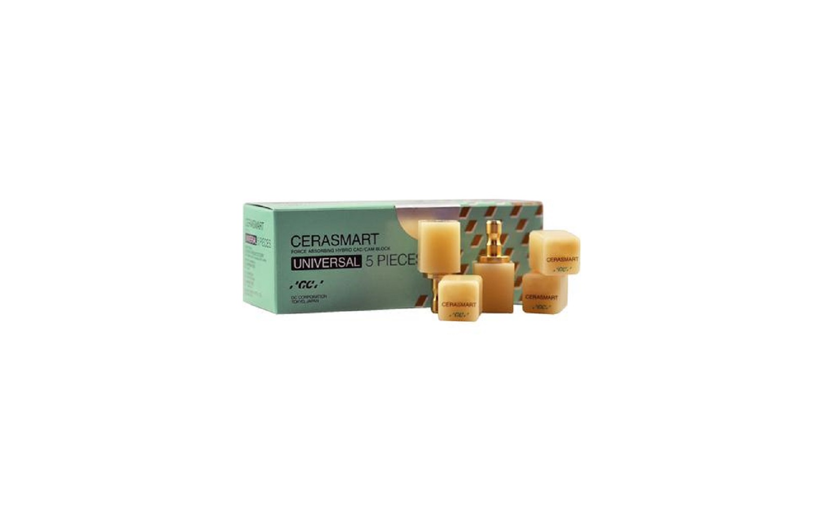 CERASMART® Universal Force Absorbing Hybrid CAD/CAM Blocks – 5/Pkg