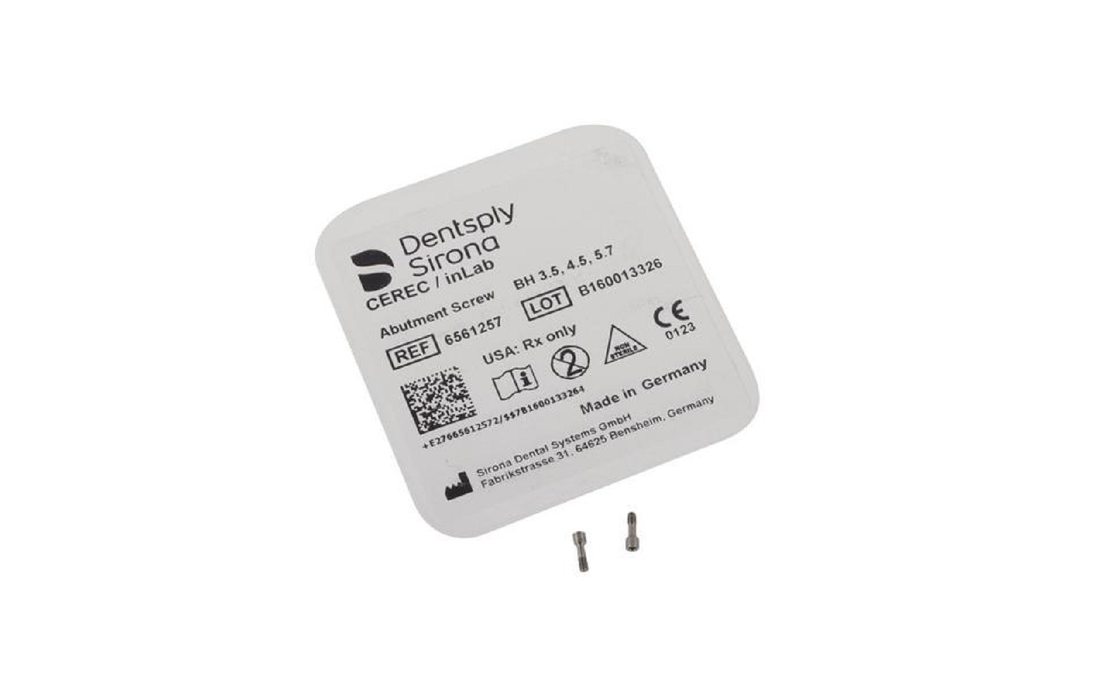 CEREC inLab Abutment Screw, 2/Pkg
