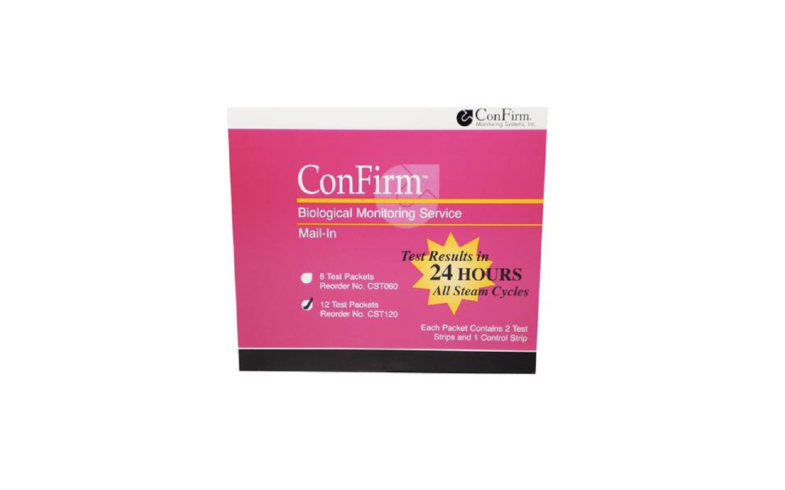 ConFirm® Mail-In Sterilizer Monitoring System, Postage Paid Mail-In - 12/Pkg