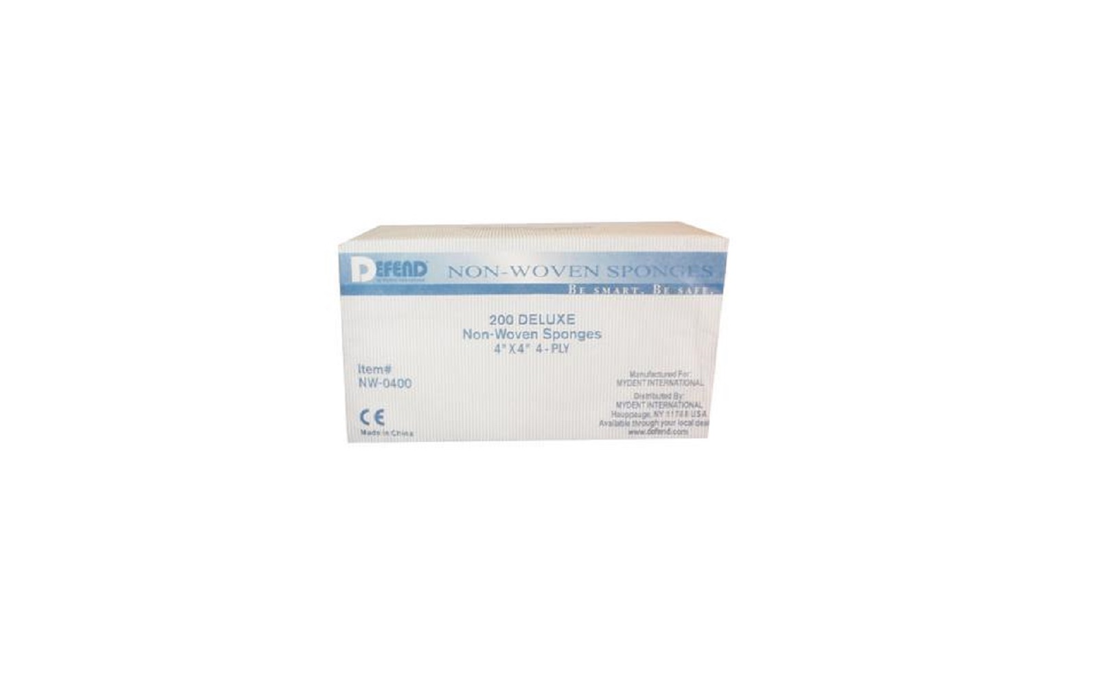 Defend® Nonwoven Sponges, Nonsterile 4" x 4", 2000/Pkg