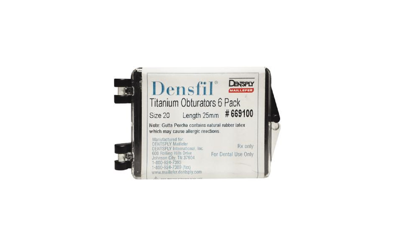 Densfil® Obturators Titanium Refill, 25 mm Length - Dentsply Maillefer