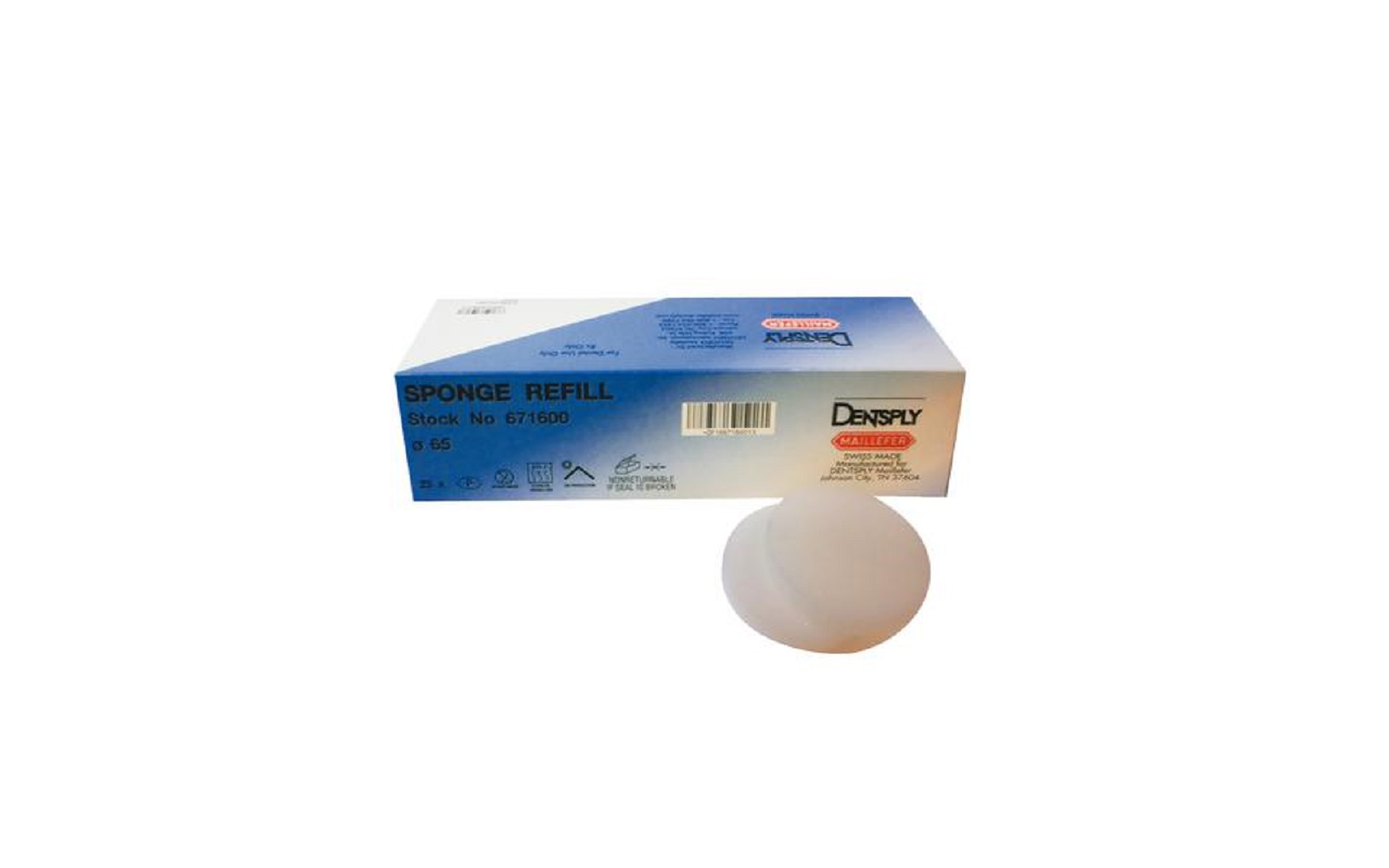 Endo Clean Stands – Refill Sponges, Black, 25/Pkg - Dentsply Maillefer