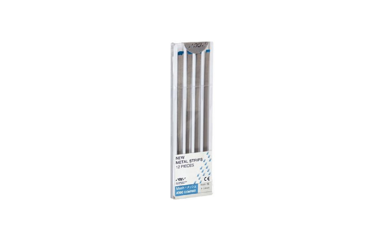 GC Metal Strips – Coarse (No. 300 Mesh – 90 Micron), Blue, 12/Pkg - GC America Inc