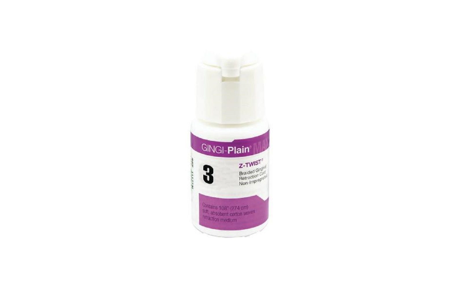 Gingi-Pak® Z-Twist™ Weave Braided Nonimpregnated Cord - Gingi-Pak