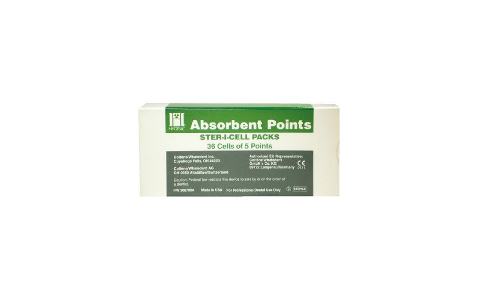 Hygenic® Absorbent Paper Points in Ster-I-Cells – Auxiliary Sizes, 180/Pkg - Coltene