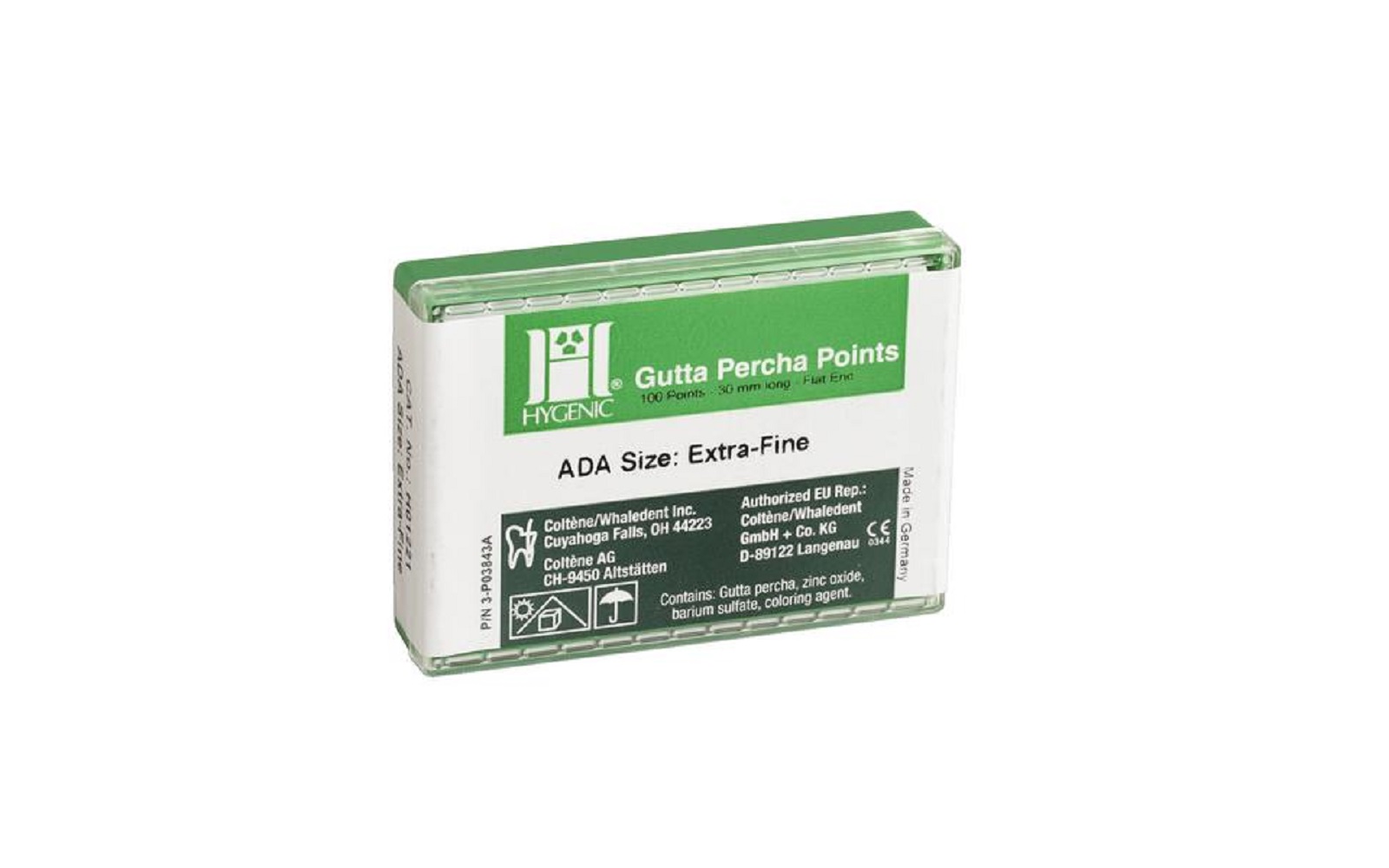 Hygenic® Gutta Percha Points – Auxiliary Size, ADA Specification 57 - Coltene