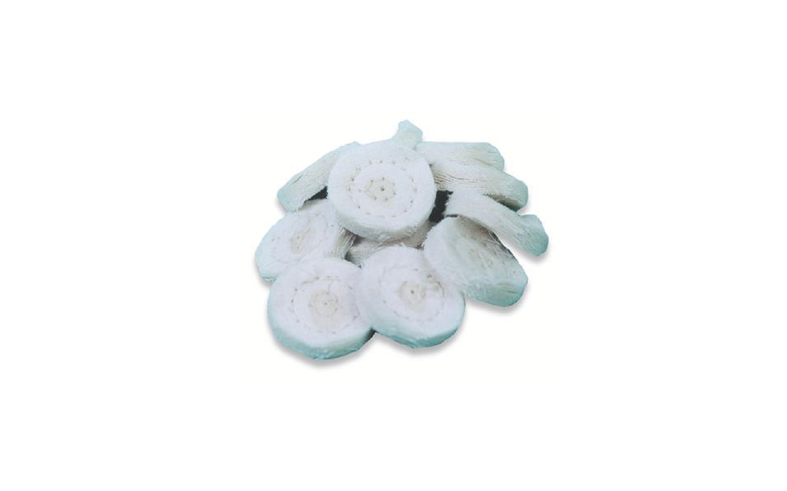Miniature Muslin Buff Wheels, 12/Pkg - Buffalo Dental Manufacturing Co Inc