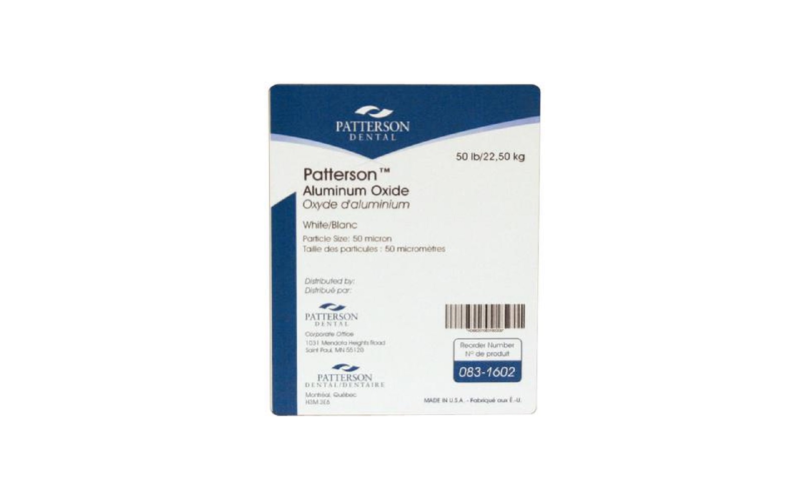 Patterson® Aluminum Oxide – White - Patterson Dental Supply