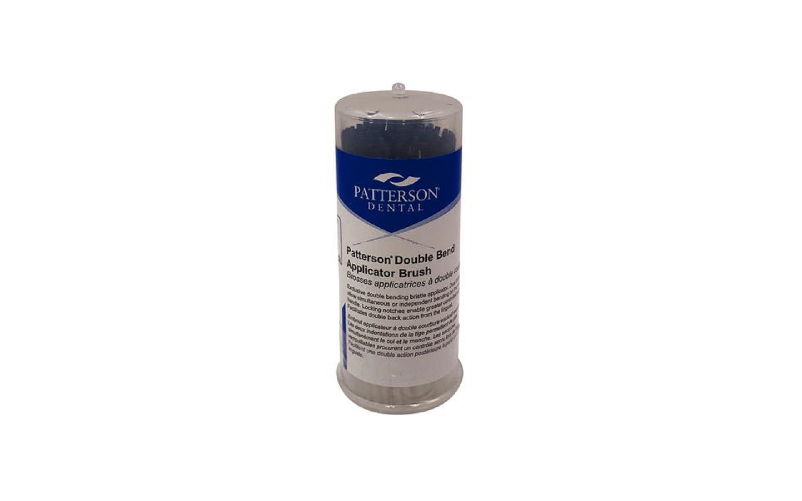 Patterson® Double Bend Applicator Brush - Easy-Shake Dispenser, 100/Pkg