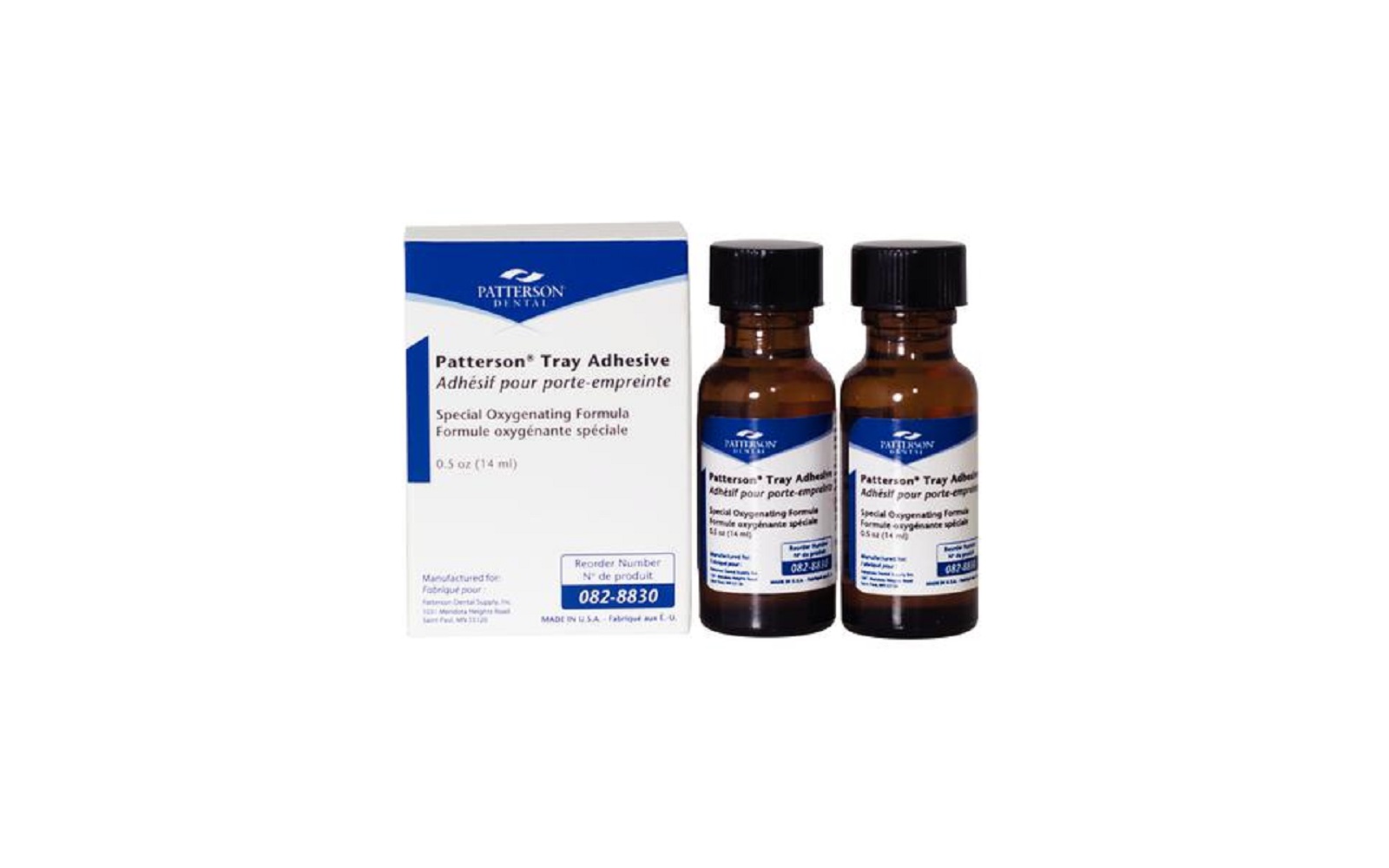 Patterson® Liquid Tray Adhesive – 0.5 oz, 2/Pkg