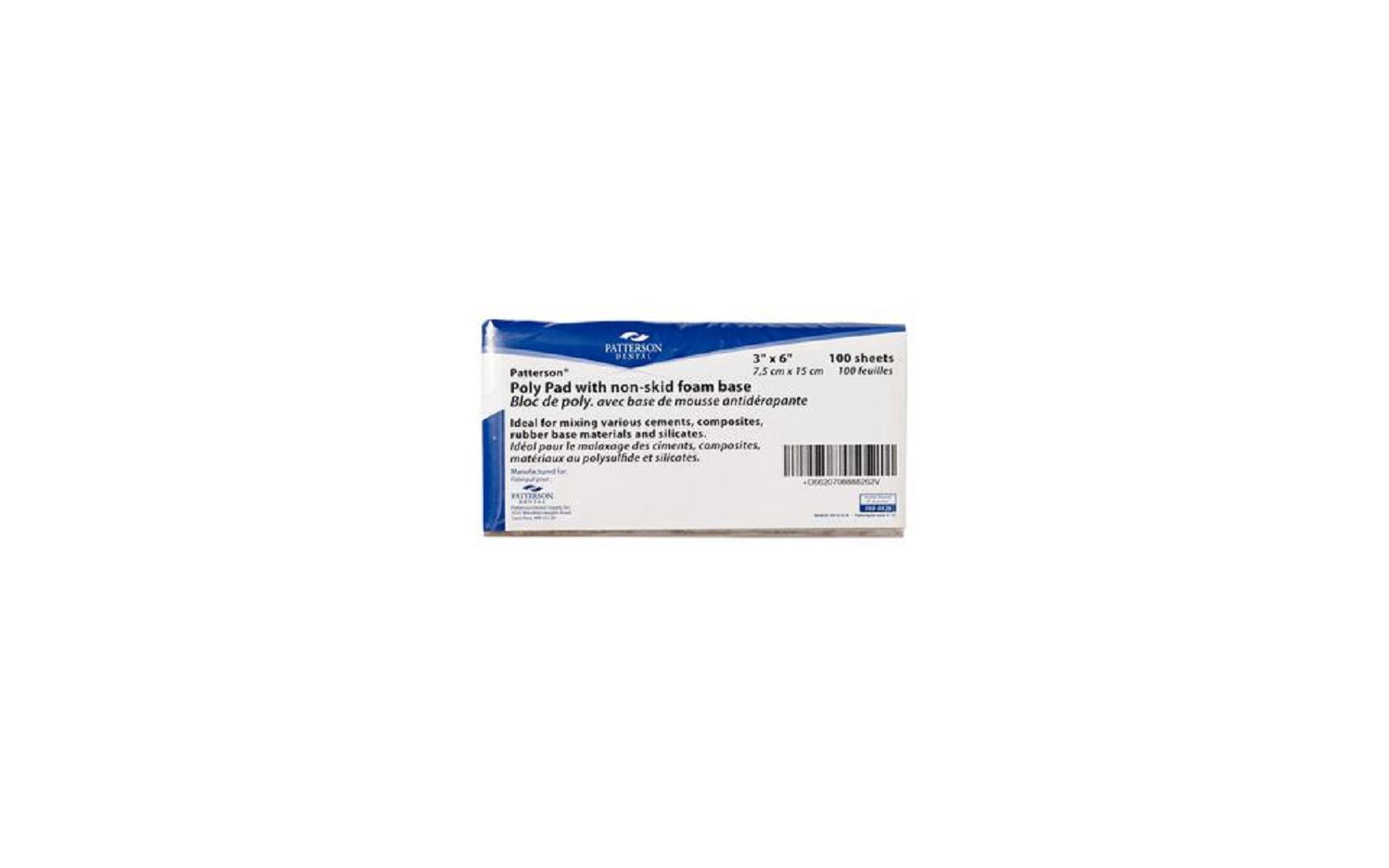 Patterson® Poly Mixing Pads with Nonskid Foam Base – 100/Pkg