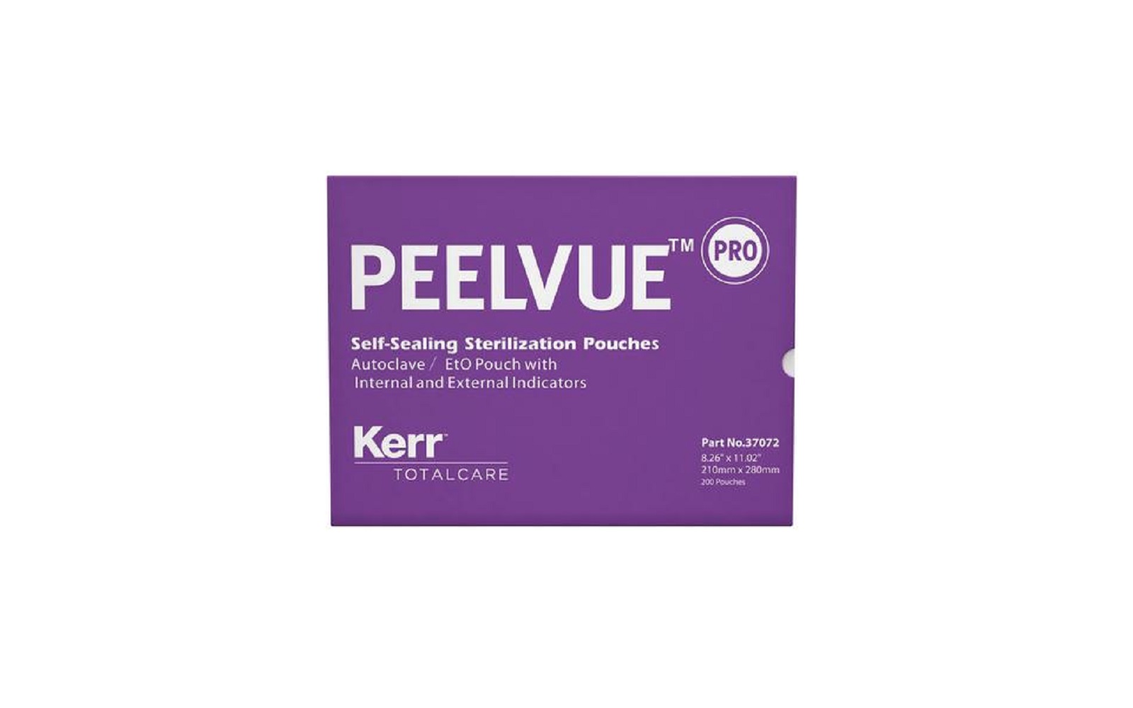 PeelVue™ Pro Self-Sealing Sterilization Pouches, 200/Pkg - 8.26" x 11.02", Suggested for Multiple Instruments and Small Cassettes