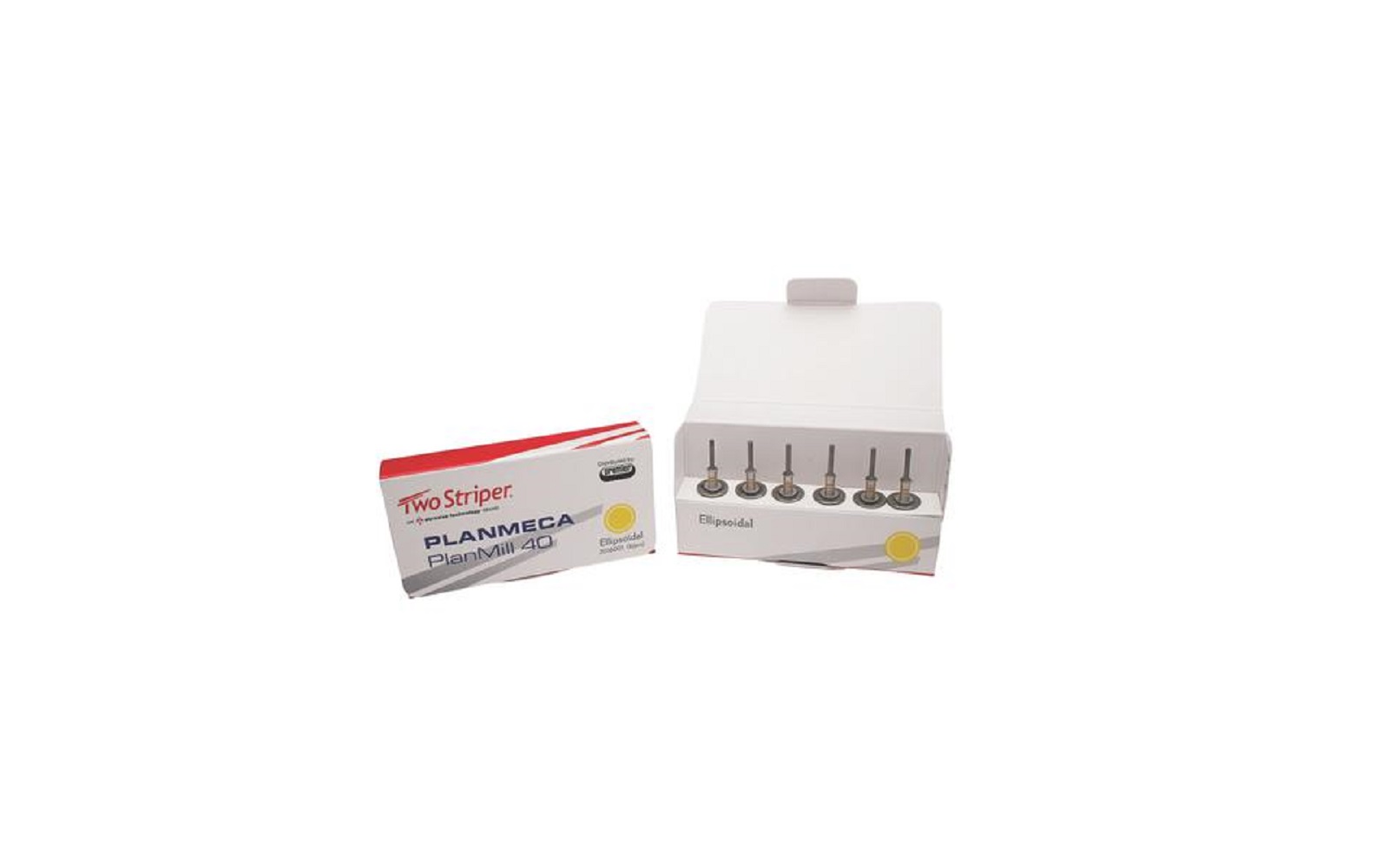 PlanMill Two Striper® Milling Diamond Burs, 6/Pkg