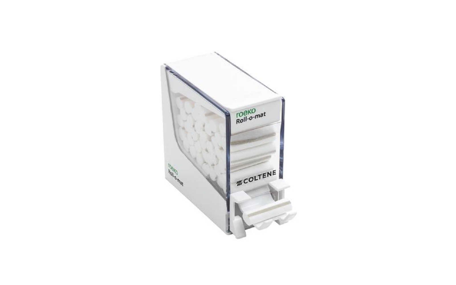 Roeko Roll-o-mat Cotton Roll Dispensers - White Plastic