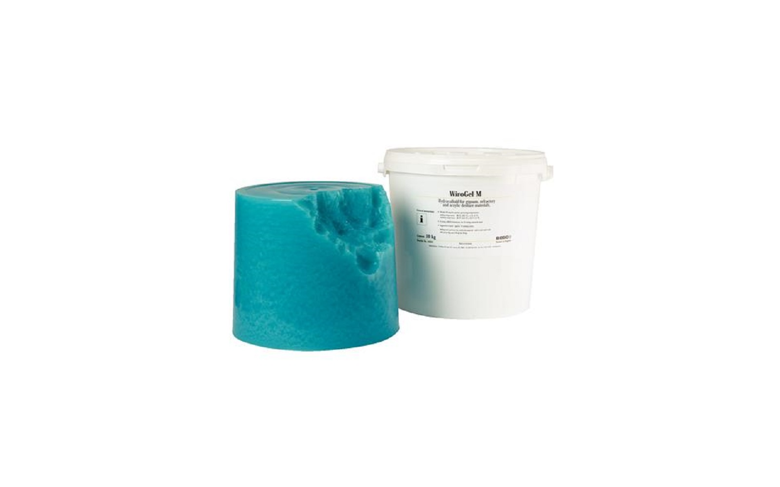 WiroGel M Hydrocolloid Duplicating Material – Blue/Green, 10 kg Tub