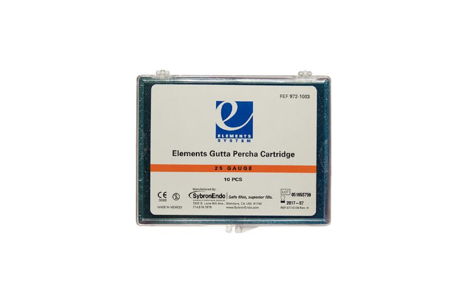 elements™ Obturation Unit Cartridges - Gutta Percha, 10/Pkg - Kerr Endodontics