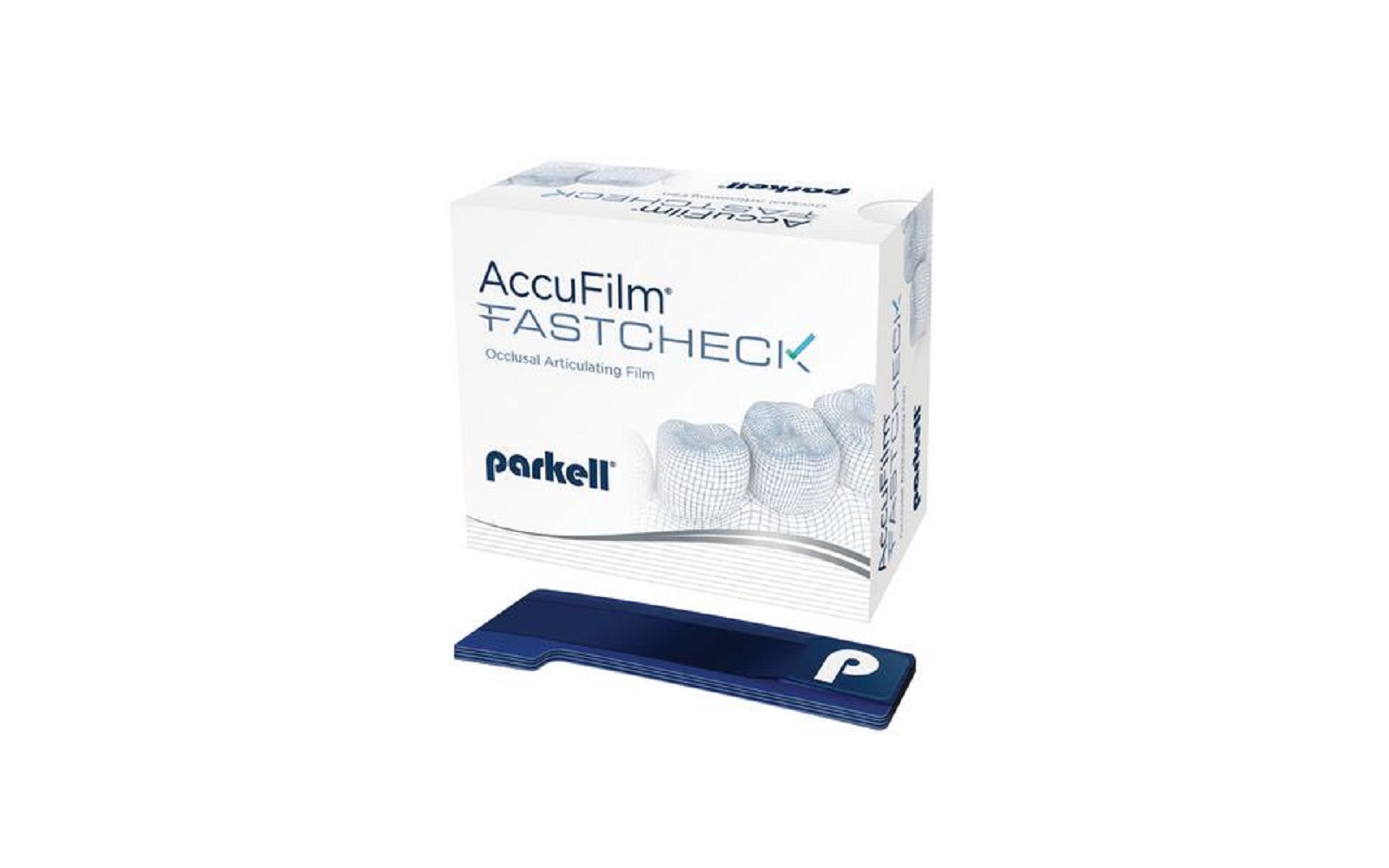AccuFilm® FastCheck Double-Sided Occlusal Articulating Film Strips, 100/Pkg