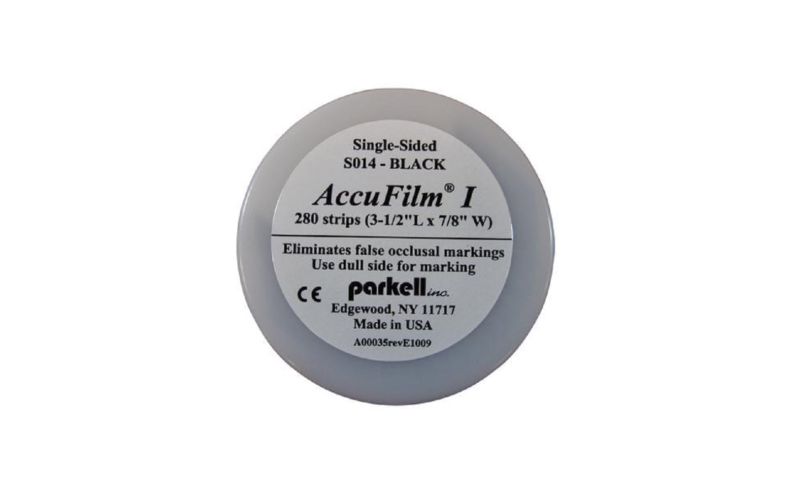 Accufilm® I Single-Sided, Super Thin Articulating Film – Precut Strips, 280/Pkg - Parkell Products Inc