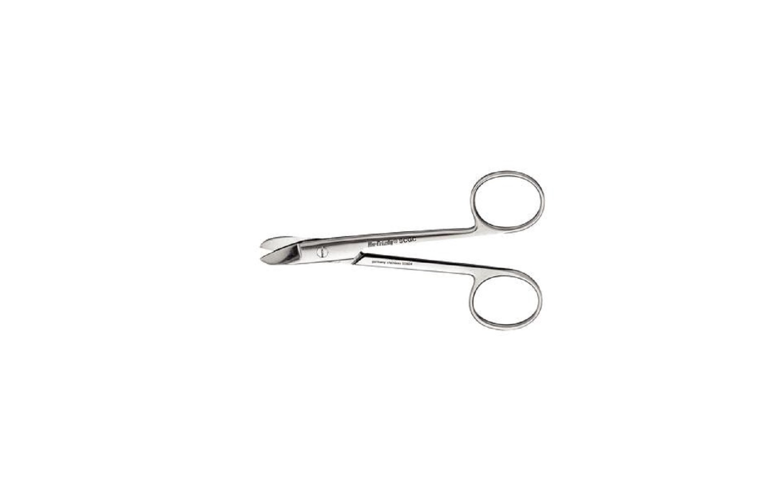 Crown and Gold Scissors – 4.75" - Curved, SCGC