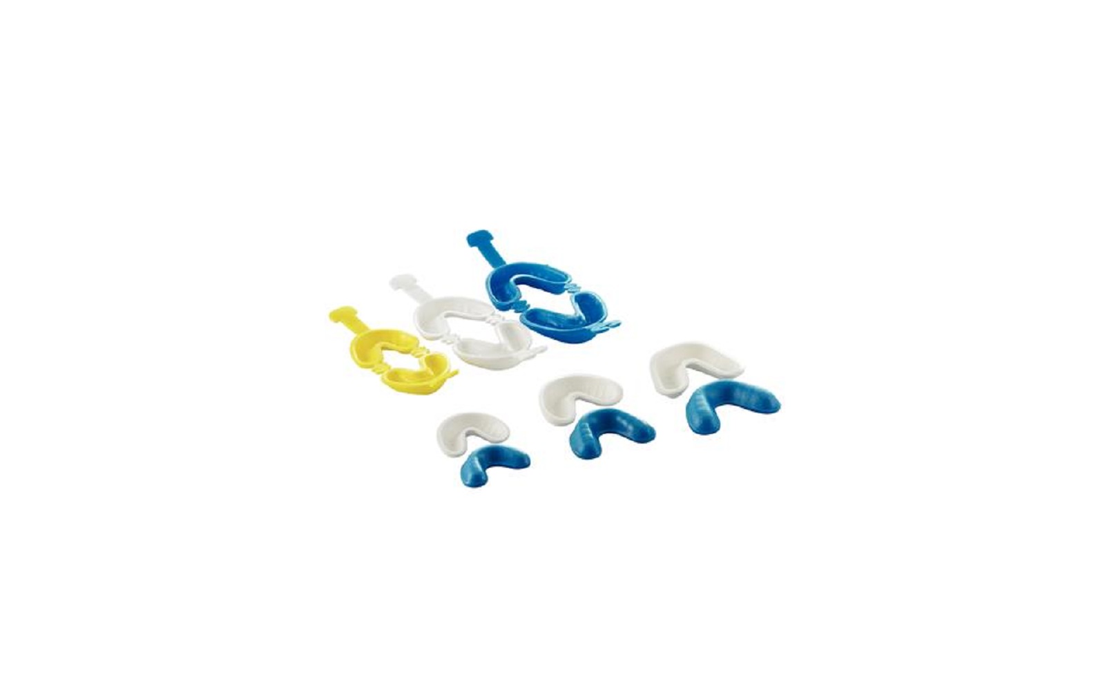 Denti-Care Fluoride Trays – Hinged Dual Arch, Disposable, 50/Pkg - AMD Medicom Inc