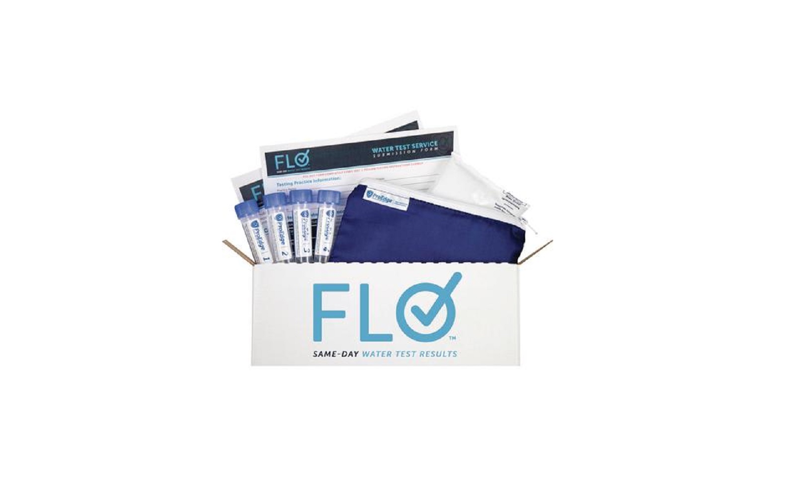 Flo™ Mail-In Waterline Testing Service Kit (No Mailing Label Included) - 6 Vials