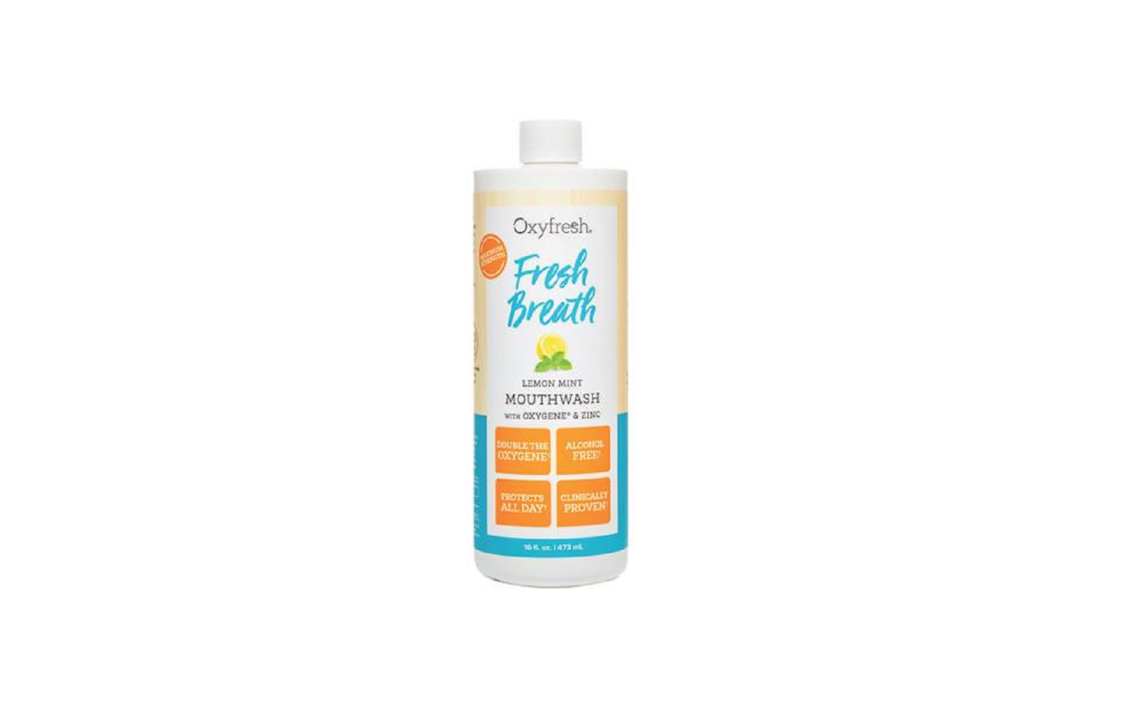 Fresh Breath Lemon Mint Mouthwash - Oxyfresh Worldwide Inc