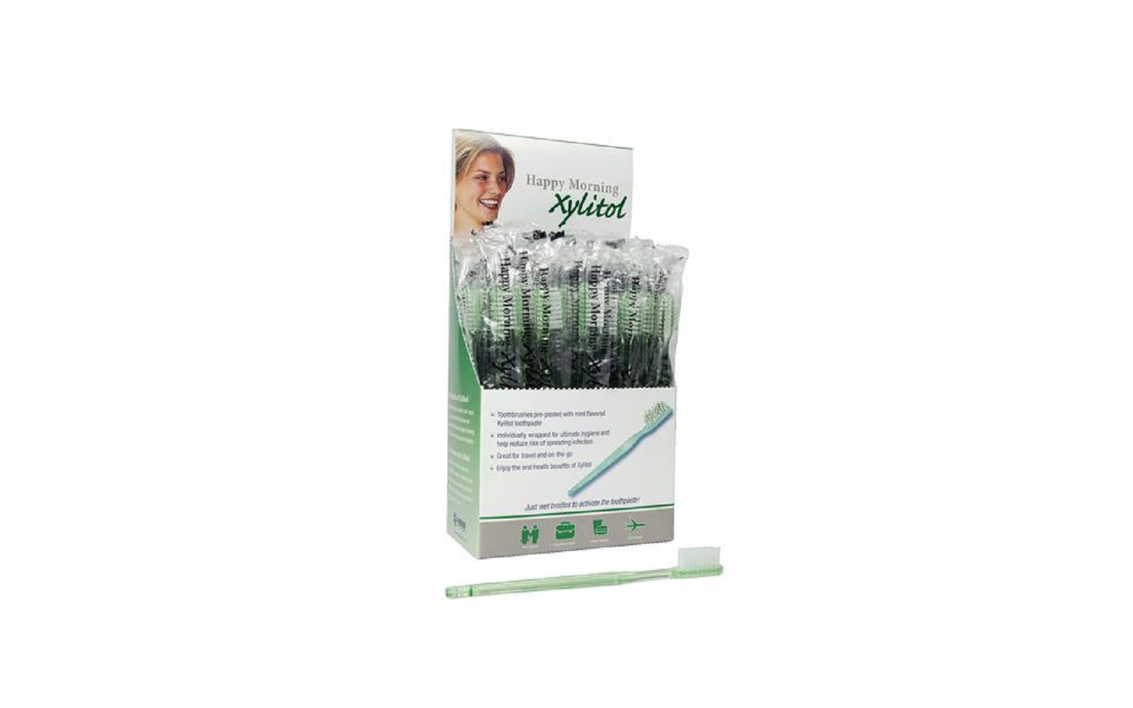 Happy Morning Disposable Toothbrush - Hager Worldwide