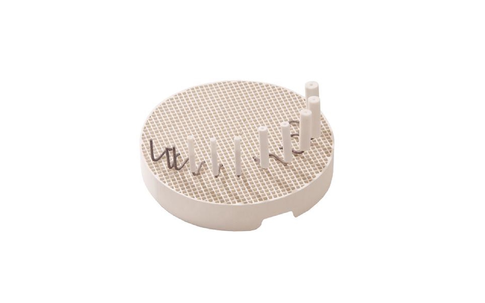 Honeycomb Mesh Sagger Tray & Pegs Kit, Round Tray
