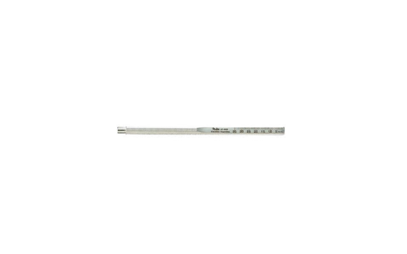 Octagonal Mirror Handle with Ruler – Cone Socket, Single End