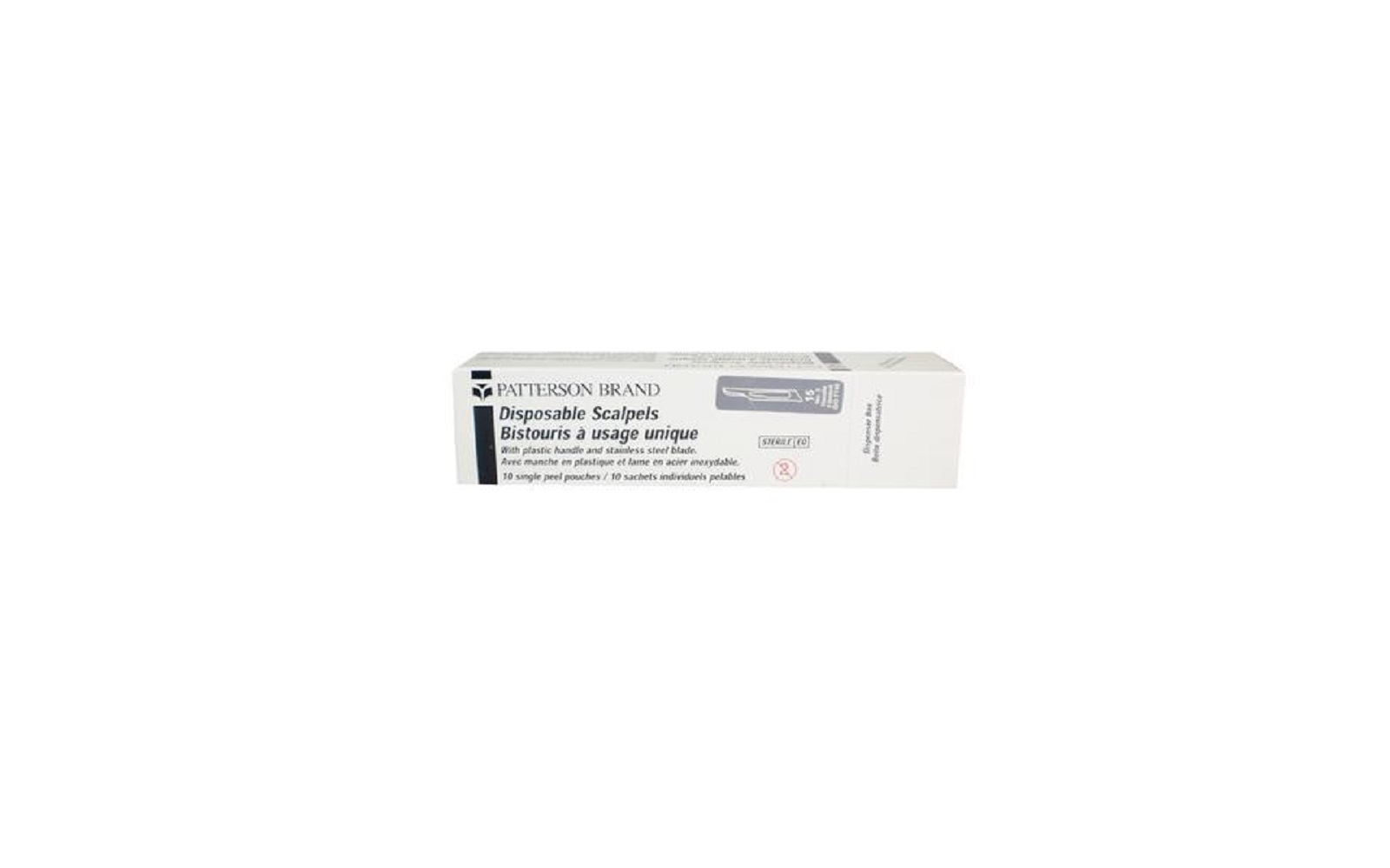 Patterson® Disposable Stainless Steel Scalpels – 10/Box 15