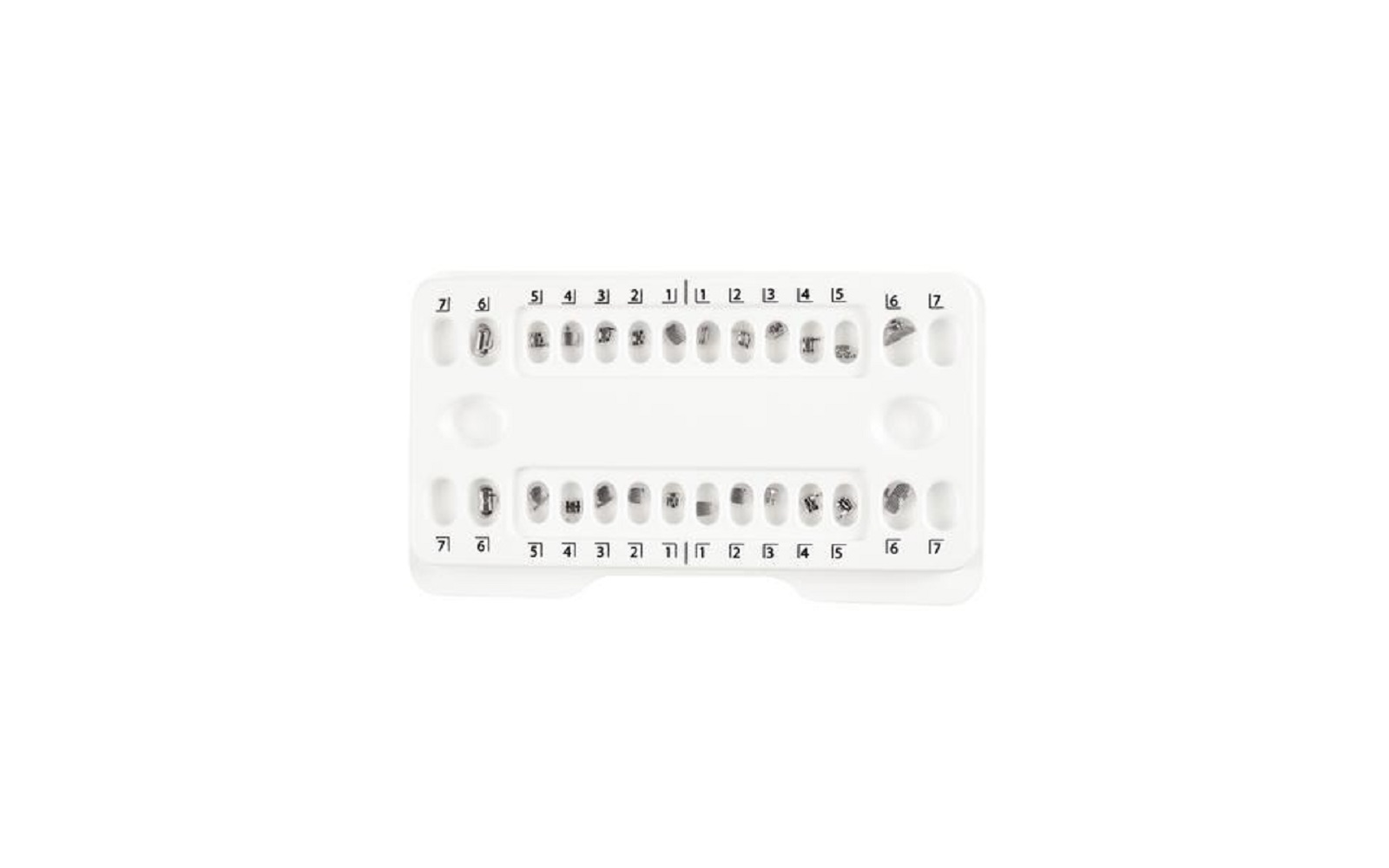 Patterson® Hybrid Metal Twin Bracket 1 Patient Kit – .022, 6 x 6 with Hooks on 3,4,5,6